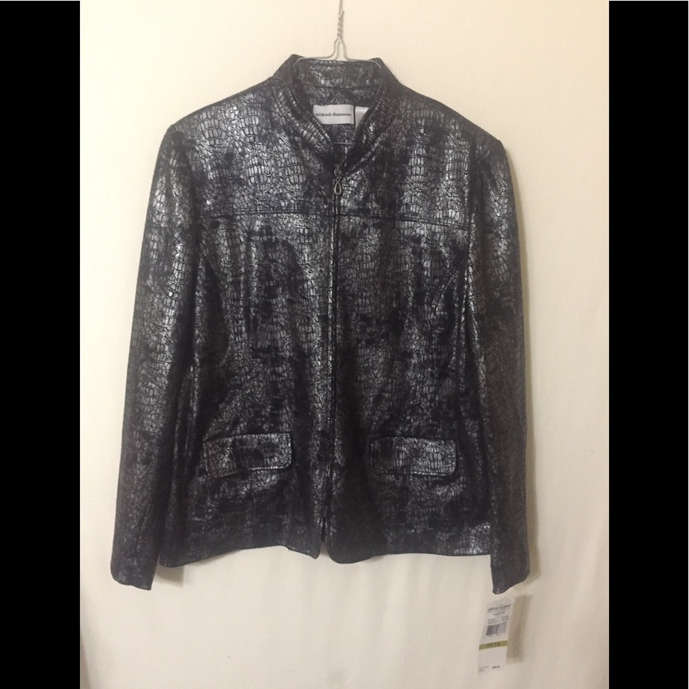 Alfred Dunner | Stretch Faux Alligator Blazer